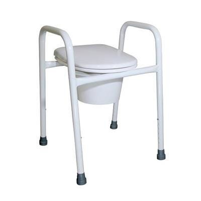 KCare Over Toilet Frame Seat with Splash Guard and Pan