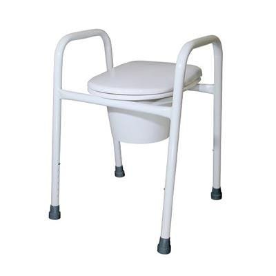 Overtoilet Frame 45cm Seat W SG/CPan PC White Alu