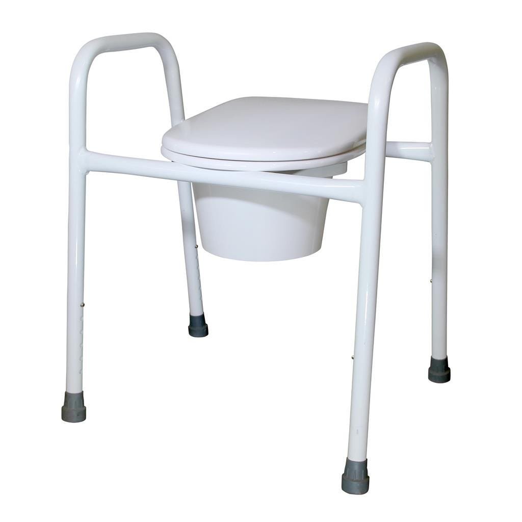 Overtoilet Frame 52cm Seat W SG/CPan PC White Alu