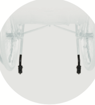 Karma Anti Tip Bars for Ergo Wheelchair - Pair