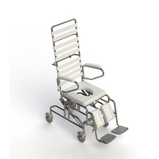 KCare Tilt In Space Height Adjustable Shower Commode - 445mm