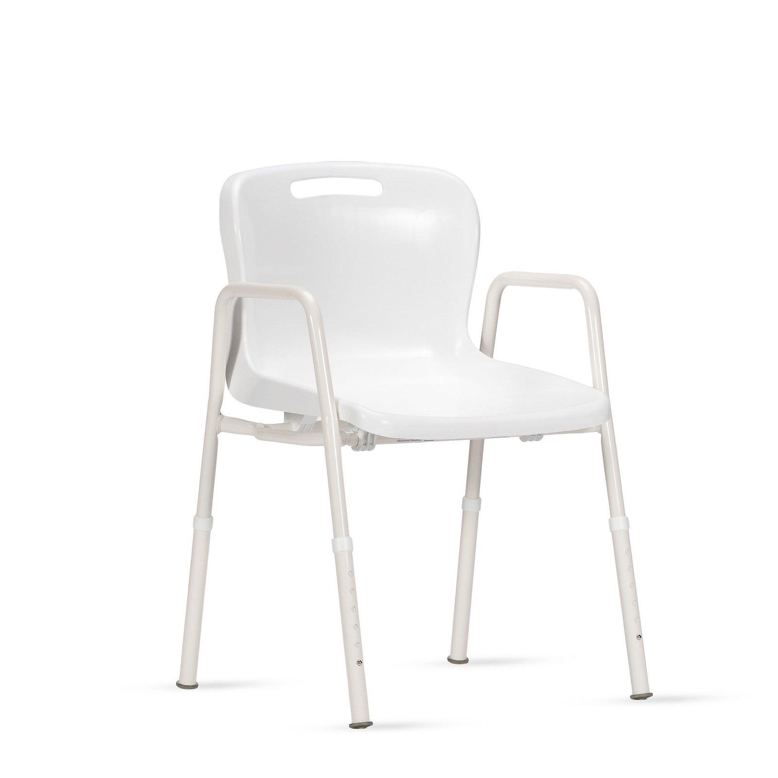 KCare Shower Chair with Arms and Clip On Plastic Seat - 410mm