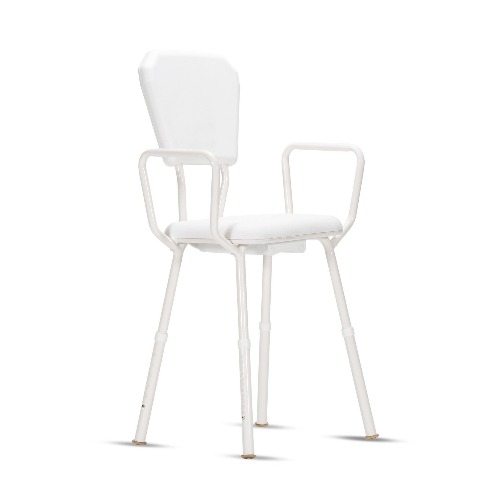 KCare Shower Stool with Arms and Padded Backrest