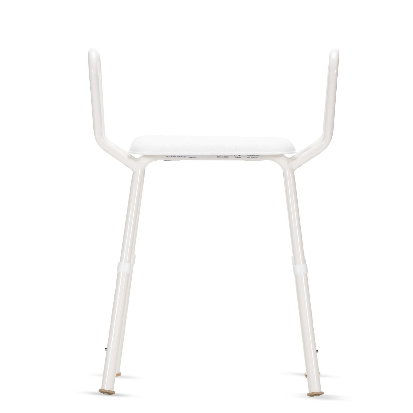 KCare Shower Stool with Arms and Clip On Plastic Seat - Image 2