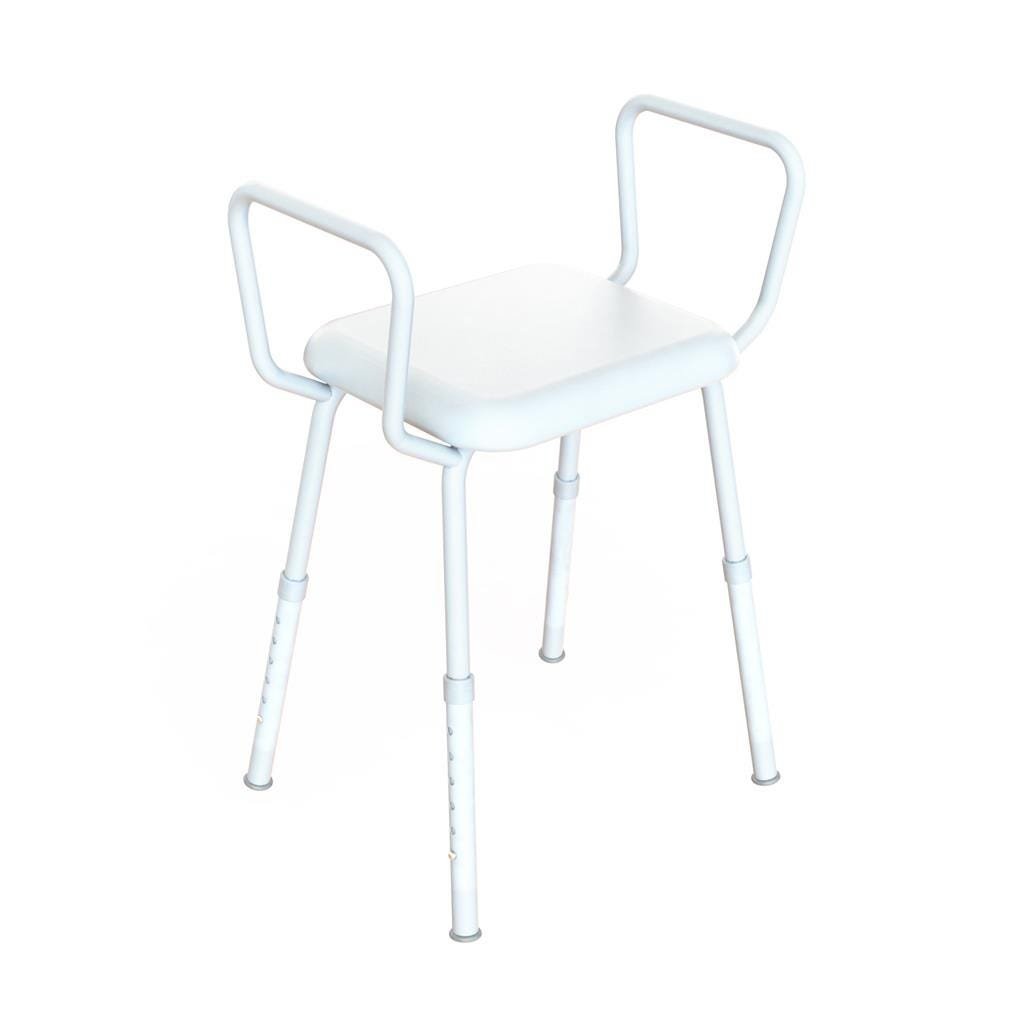 KCare Shower Stool with Arms and Padded Seat