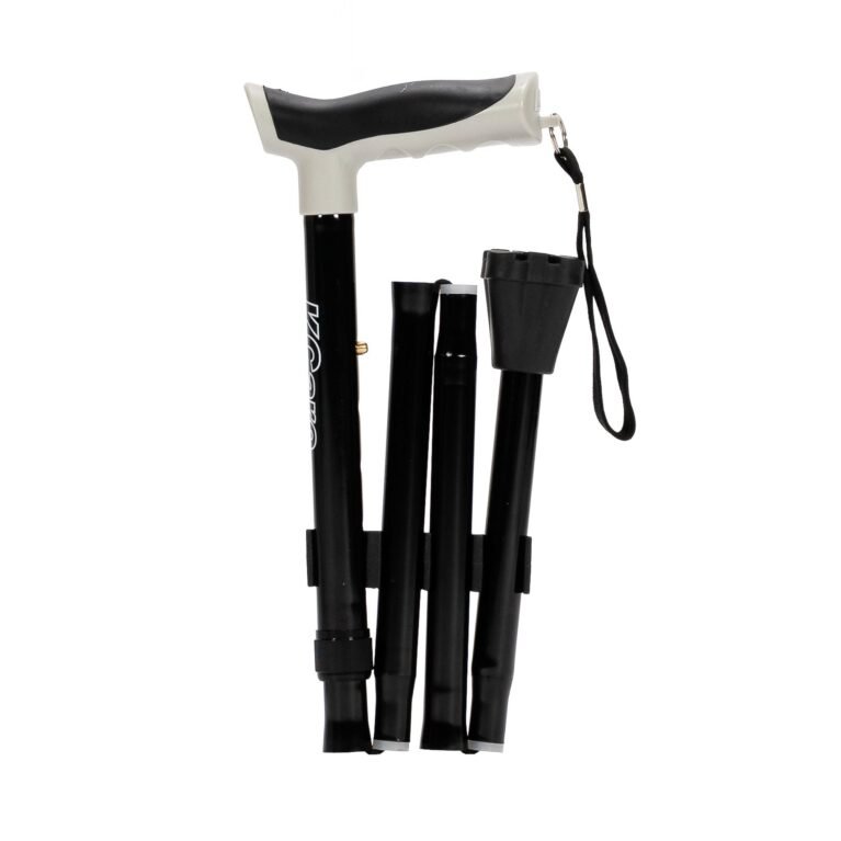 KCare Folding Cane - Anodised Black