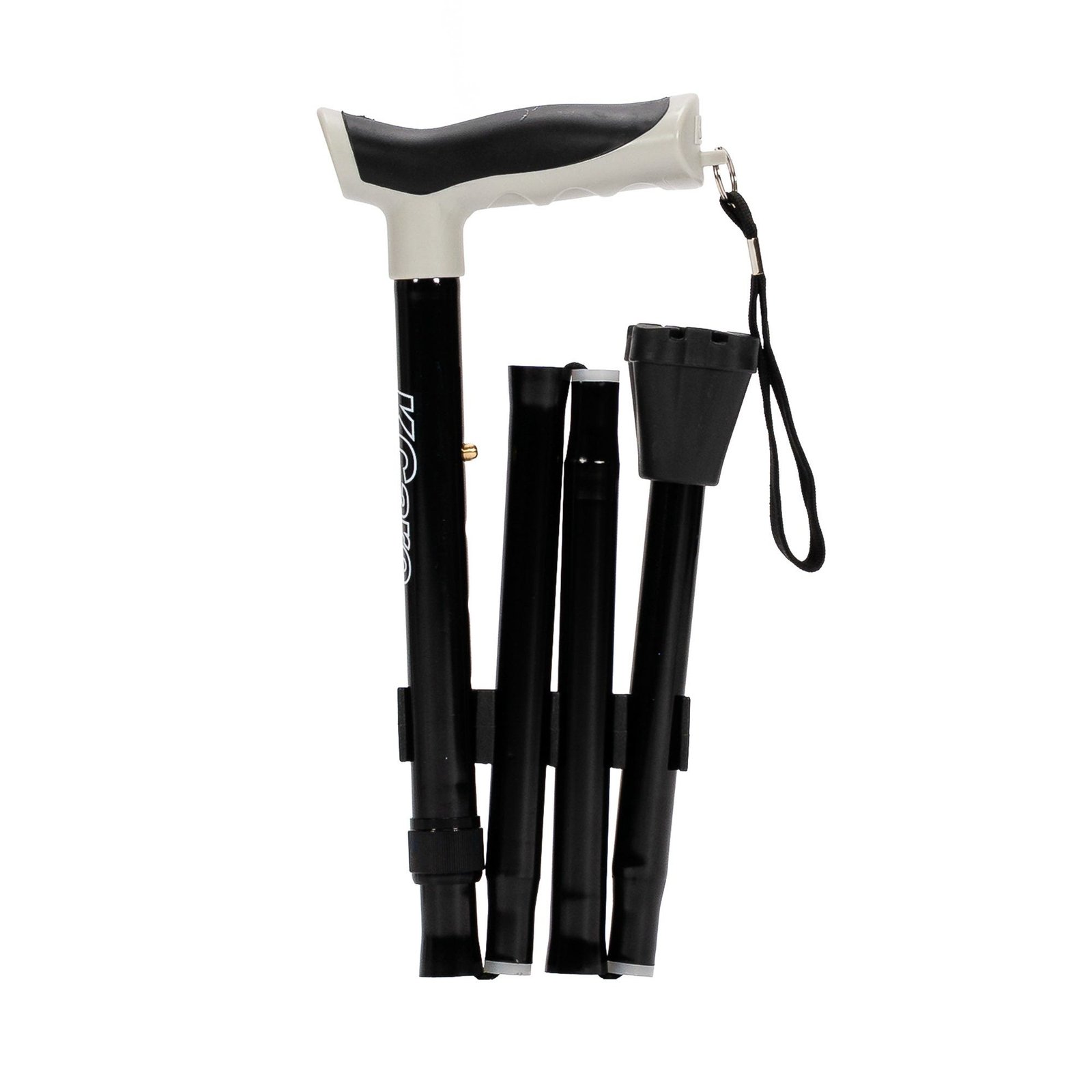 KCare Folding Cane - Anodised Black
