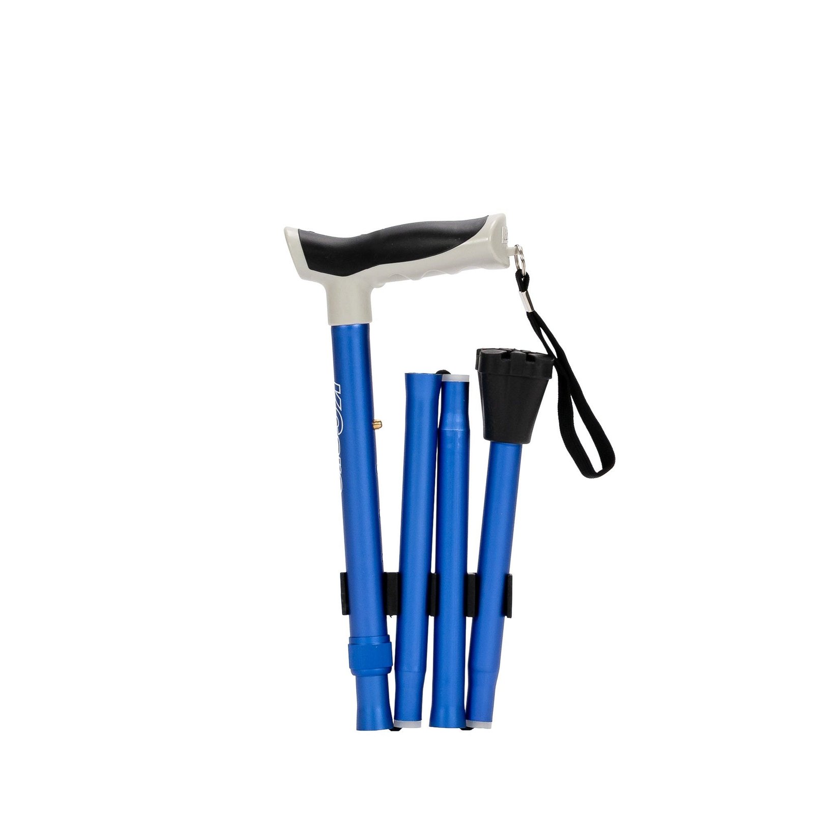 KCare Folding Cane - Anodised Blue